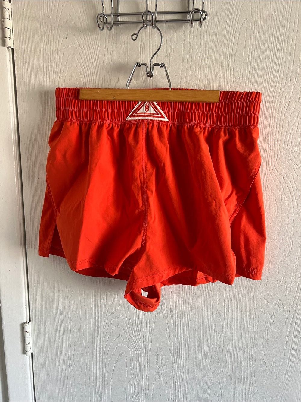 Free People Movement Next Round Orange Athletic Shorts with Elastic Waist